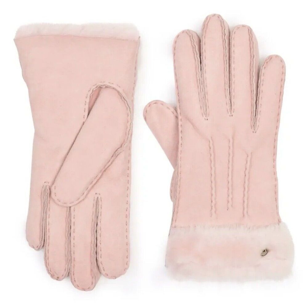 UGG Classic Tasman Genuine Shearling Gloves L New Pink NEW